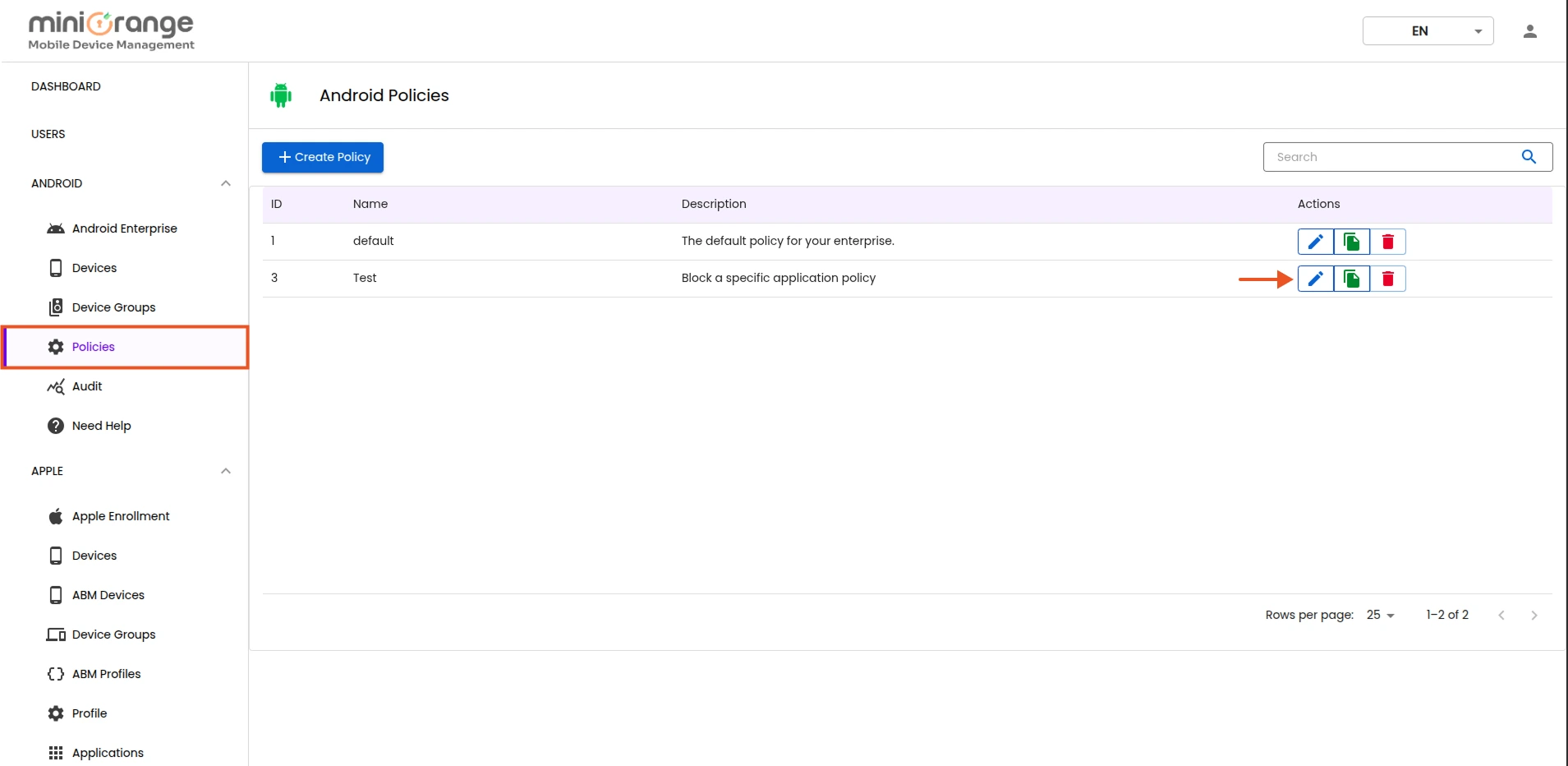 Android Apps Restricted or Blacklisted